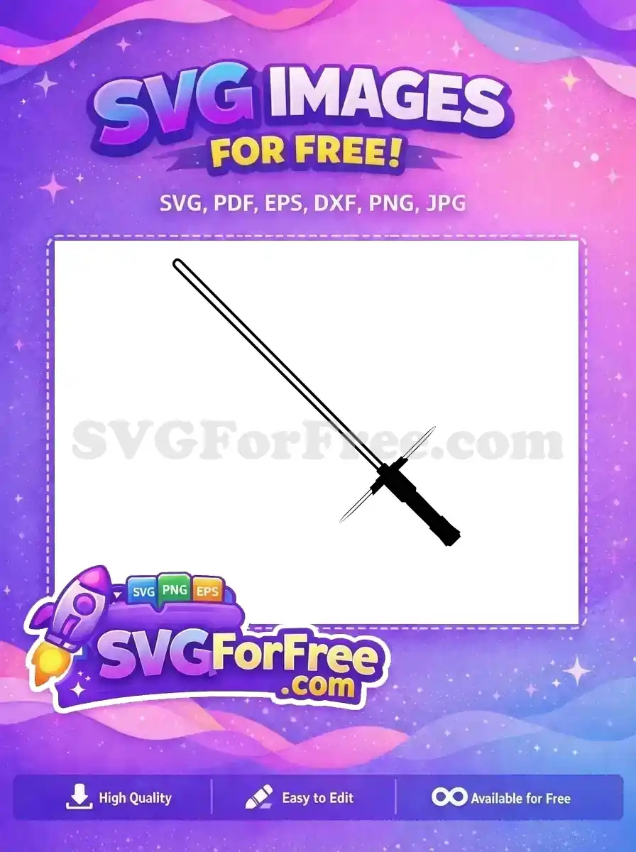Free Black Hilt Free Crossguard Star Wars Free SVG 1