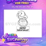 Free Grumpy Face Free Santa Hat The Grinch Free SVG 1 - Instant Download