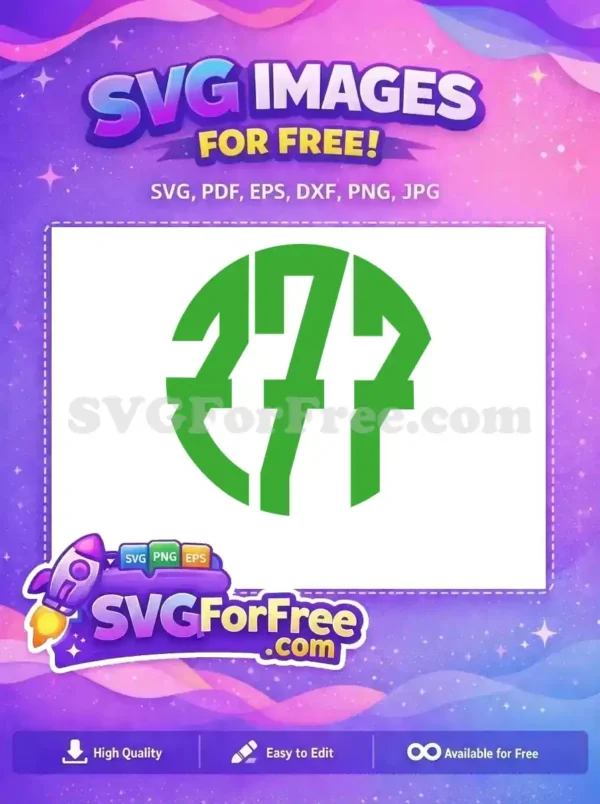 Free Cloverleaf Icon Free Lucky Green Number Seven Free SVG
