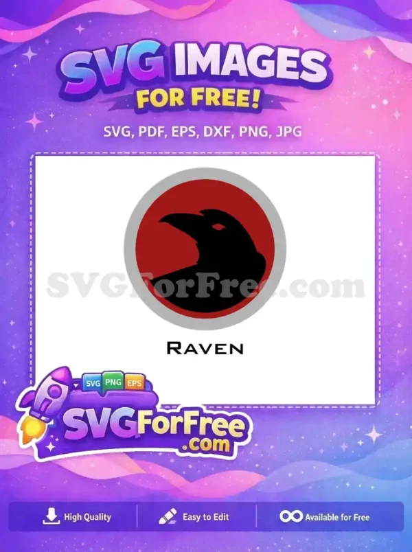 Free Black Raven Silhouette Free Red Background Teen Titans Free SVG