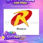 Free Yellow R Free Red Logo Batman Robin Free SVG - Instant Download
