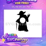 Free Yoda Silhouette Free Circle Cutout Star Wars Free SVG - Instant Download