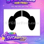 Free Black Bun Hairstyle Free Sci-fi Princess Star Wars Free SVG - Instant Download