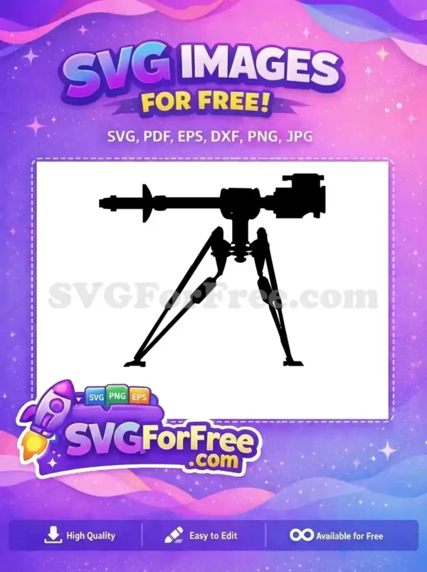 Free E-Web Heavy Repeating Blaster Free Star Wars Free SVG