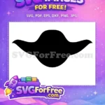 Free Yoda Head Silhouette Free Star Wars Movie Free SVG - Instant Download
