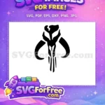 Free Mythosaur Skull Free Mandalorian Symbol Star Wars Free SVG - Instant Download