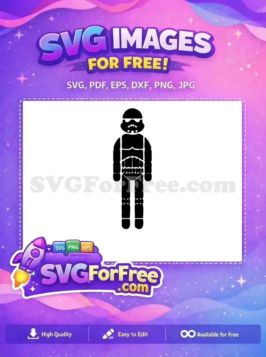 Free Black Stormtrooper Free Armored Suit Star Wars Free SVG