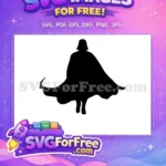 Free Black Silhouette Darth Vader Free Dark Lord Star Wars Free SVG - Instant Download