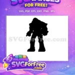 Free Armored Character Free Silhouette Design Overwatch Free SVG - Instant Download