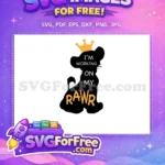 Free Orange Crown Free White Text Lion King Free SVG - Instant Download