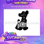 Free Simba Silhouette Free Rawr Quote Lion King Free SVG - Instant Download