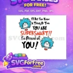 Free Blue Hair Free Proud SuperSmart You Dr Seuss Free SVG - Instant Download