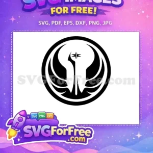 Free Black White Free Jedi Order Star Wars Free SVG Free Black White Free Jedi Order Star Wars Free SVG