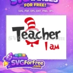 Free Striped Hat Free Bow Tie Cat in the Hat Free SVG - Instant Download