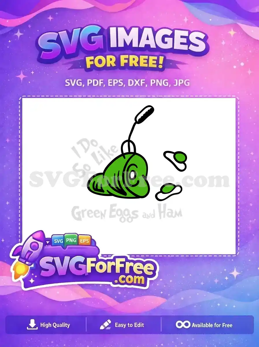 Free Sam I Am Hat Free Green Eggs Food Green Eggs and Ham Free SVG
