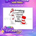 Free Red Bowtie Free Striped Hat Dr Seuss Free SVG 1 - Instant Download