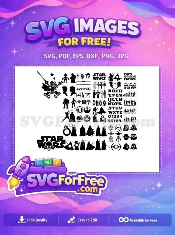 Free Happy Darth Vader Lightsaber Free Dancing Sith Lord Star Wars Free SVG