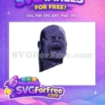 Free Purple Angry Titan Free Villain Face Avengers Free SVG - Instant Download