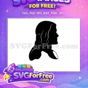 Free Black Hair Free Side Profile One Free SVG