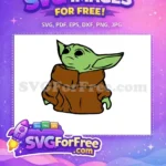 Free Large Ears Free Brown Robe Mandalorian Free SVG - Instant Download