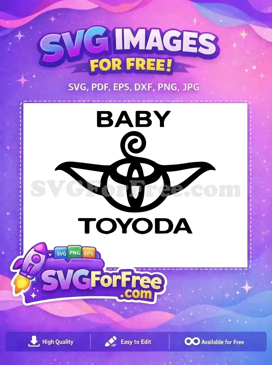 Free Baby Toyoda Funny Free Car Logo Star Wars Free SVG