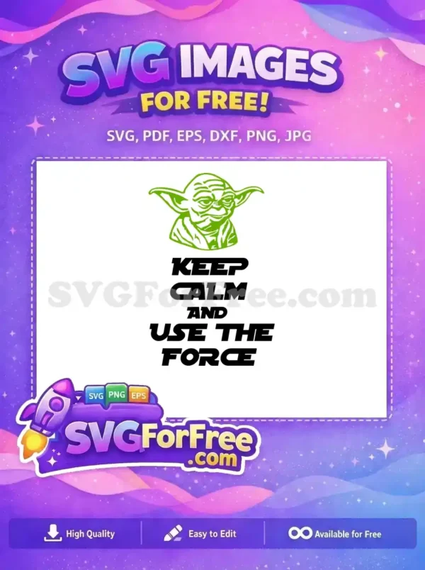 Free Green Yoda Head Free Keep Calm Movie Free SVG Free Green Yoda Head Free Keep Calm Movie Free SVG