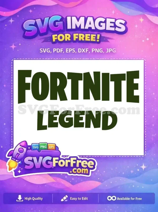 Free Olive Green Letters Free Fortnite Legend Game Free SVG