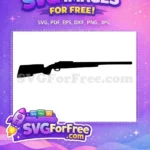 Free Black Sniper Rifle Free Hunting Weapon Call of Duty Free SVG - Instant Download
