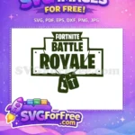 Free Fortnite Battle Royale Logo Free Gun Pickaxe Icon Free SVG - Instant Download