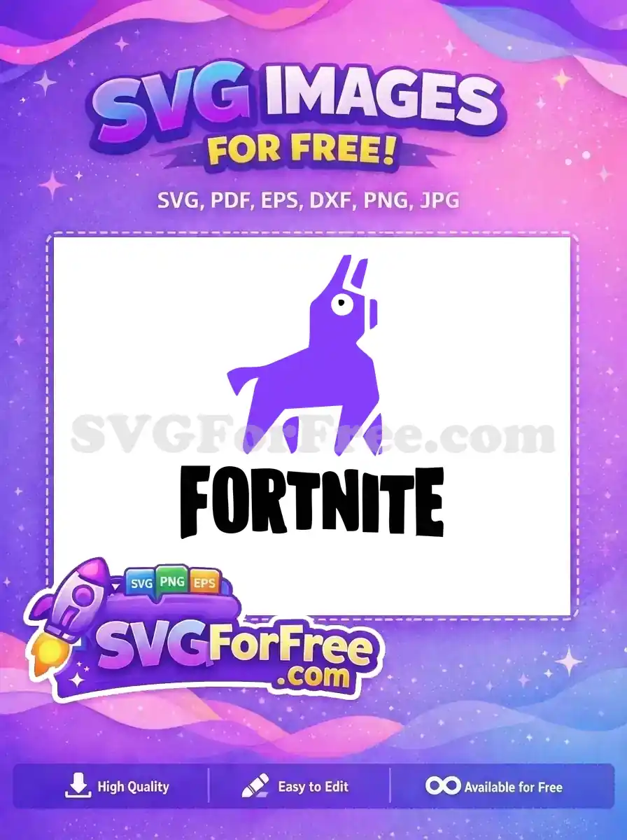 Free Purple Llama Free Pinata Fortnite Free SVG 1