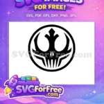 Free Skull Crest Free Mandalorian Symbol StarWars Free SVG - Instant Download