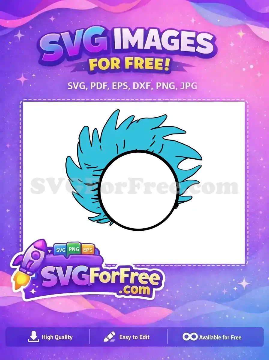 Free Spiky Aqua Hair Free Blank Portrait DragonBall Free SVG