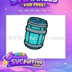 Free Blue Canister Free Energy Bubbles Sci-Fi Game Item Free SVG - Instant Download