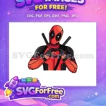 Free Heart Hands Free Red Suit Deadpool Free SVG - Instant Download