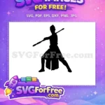 Free Rey Warrior Free Staff Fighter Star Wars Free SVG - Instant Download