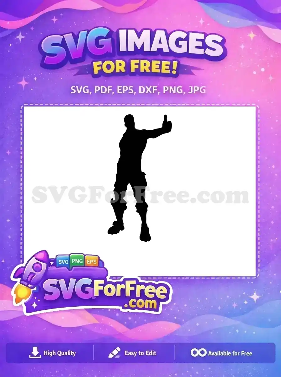 Free Thumbs Up Gesture Free Black Silhouette Fortnite Free SVG
