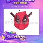 Free Red Mask Katanas Free Antihero Face Deadpool Free SVG - Instant Download