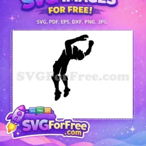 Free Black Silhouette Free Backflip Fortnite Free SVG