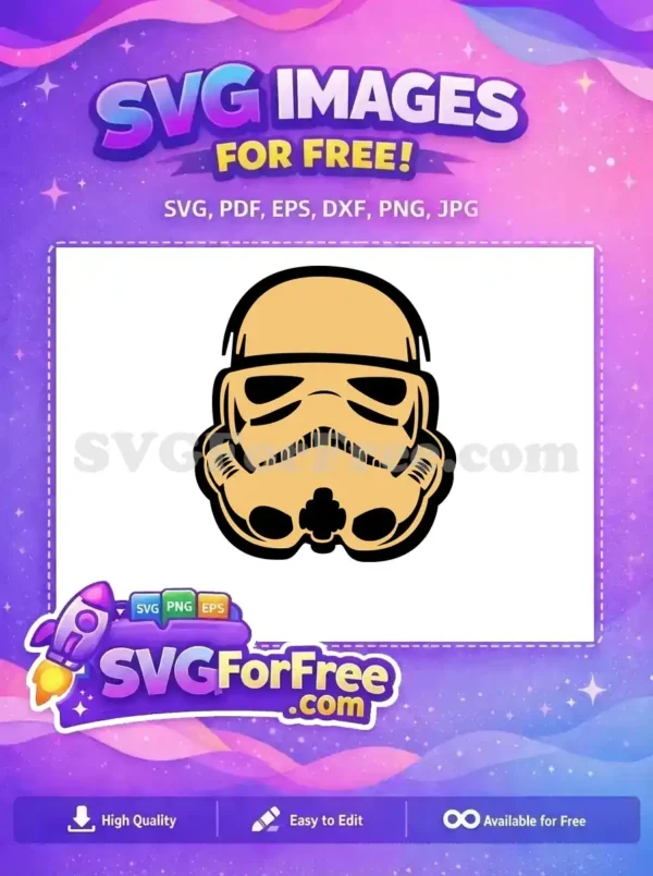 Free Tan Stormtrooper Helmet Free Detailed Mask Star Wars Free SVG Free Tan Stormtrooper Helmet Free Detailed Mask Star Wars Free SVG
