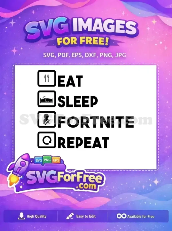 Free Black White Eat Sleep Free Battle Royale Gamer Fortnite Free SVG Free Black White Eat Sleep Free Battle Royale Gamer Fortnite Free SVG