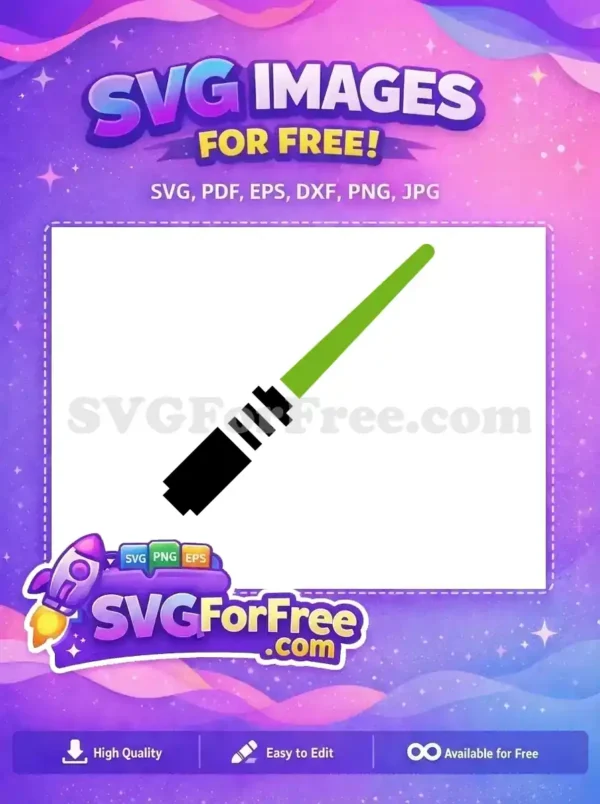 Free Green Blade Free Lightsaber Weapon Star Wars Movie Free SVG