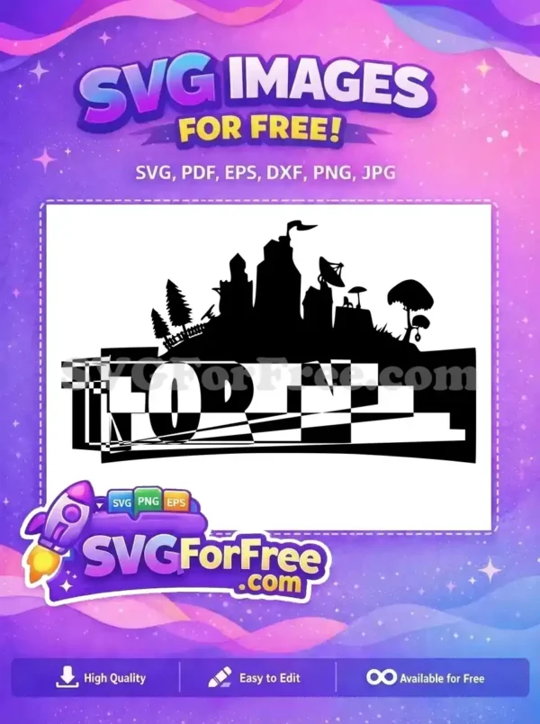 Free Black Terrain Free Landmark Fortnite Game Free SVG Free Black Terrain Free Landmark Fortnite Game Free SVG