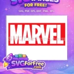 Free White Marvel Free Red Logo Famous Movies Free SVG - Instant Download
