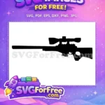 Free AWP Sniper Rifle Free Black Silhouette CounterStrike Free SVG - Instant Download