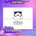 Free Stormtrooper Helmet Free Star Wars Outline Free SVG - Instant Download