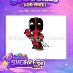 Free Waving Hand Free Sharp Knife Deadpool Free SVG - Instant Download