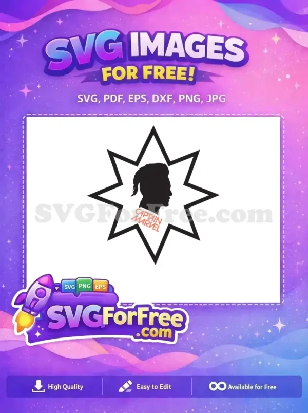 Free Silhouette Profile Free Captain Marvel Movie Free SVG Free Silhouette Profile Free Captain Marvel Movie Free SVG