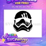 Free Damaged Helmet Free Detailed Hand Star Wars Free SVG - Instant Download