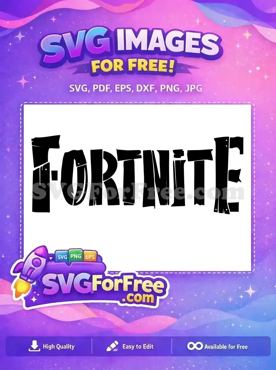 Free Cracked Letters Free Rough Edges Fortnite Free SVG