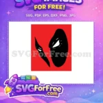 Free Masked Superhero Free Mercenary Angry Deadpool Free SVG - Instant Download